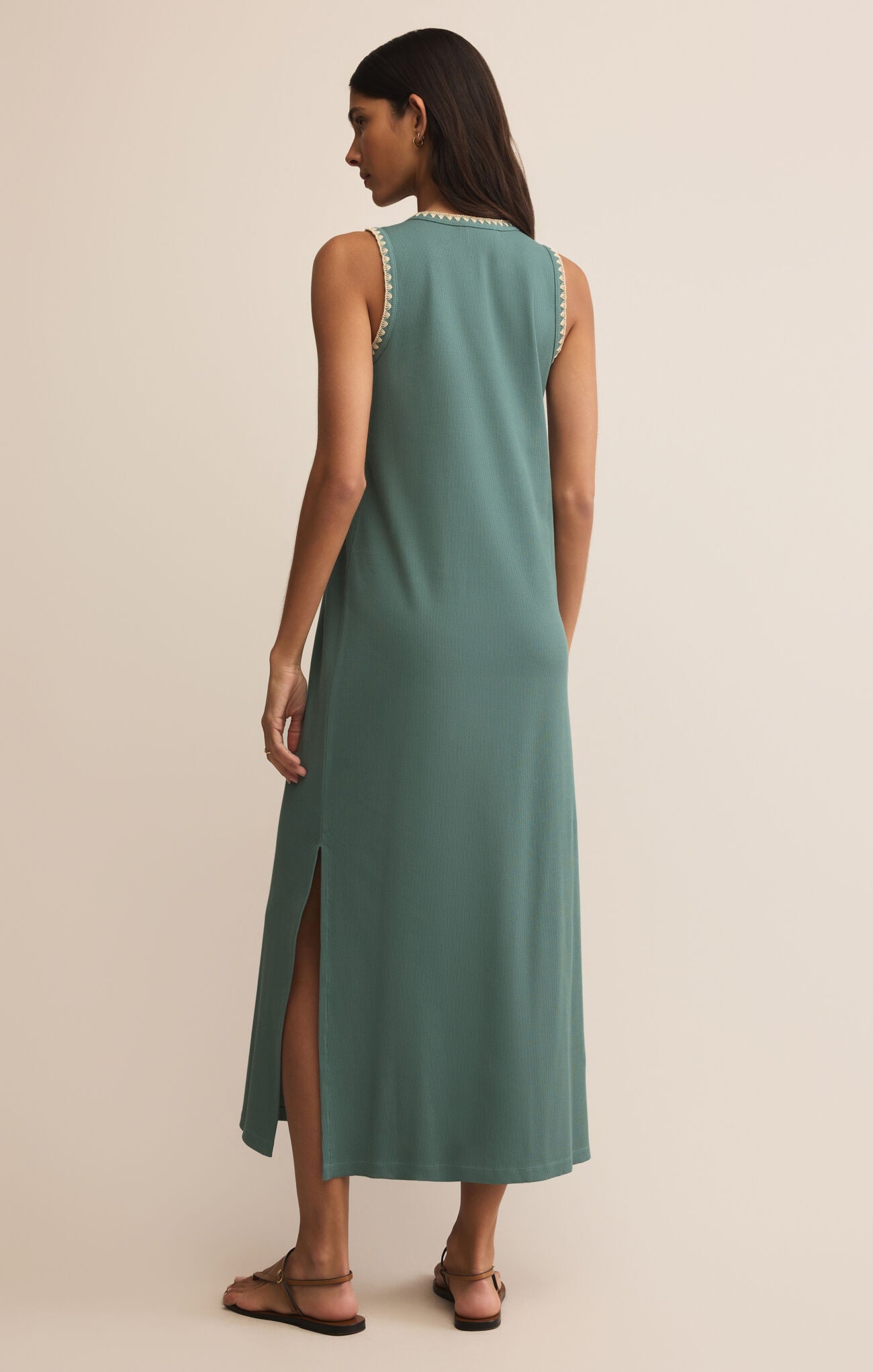 Z Supply Delamer Midi Dress (Sea Pine)