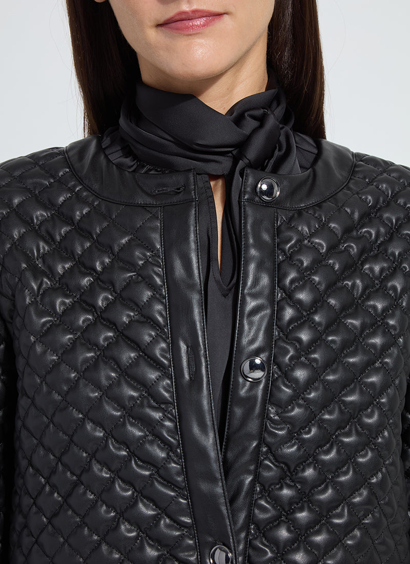 Lysse Aurelle Quilted Vegan Leather Jacket