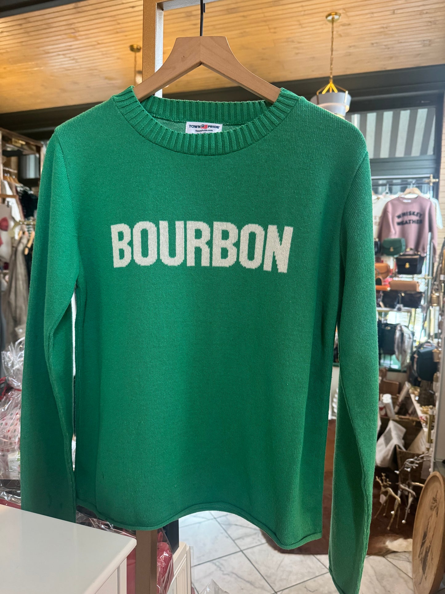 Town Pride Green Sweater