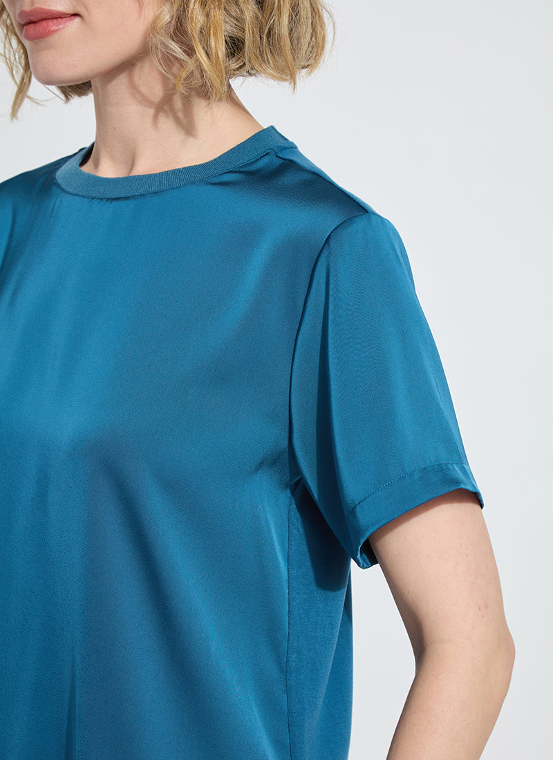 Lysse Aline crewneck mix media top