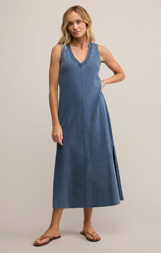 Z Supply Palisades Jersey Denim Dress