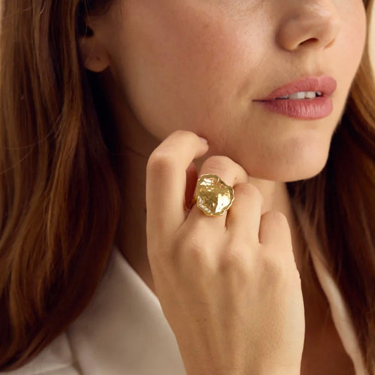 Brackish HAMPTON PARK GOLD PLATED RING