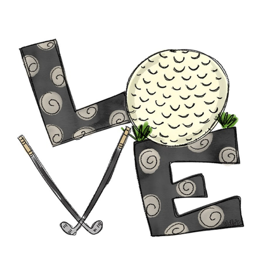 DBR Love Golf Ornament
