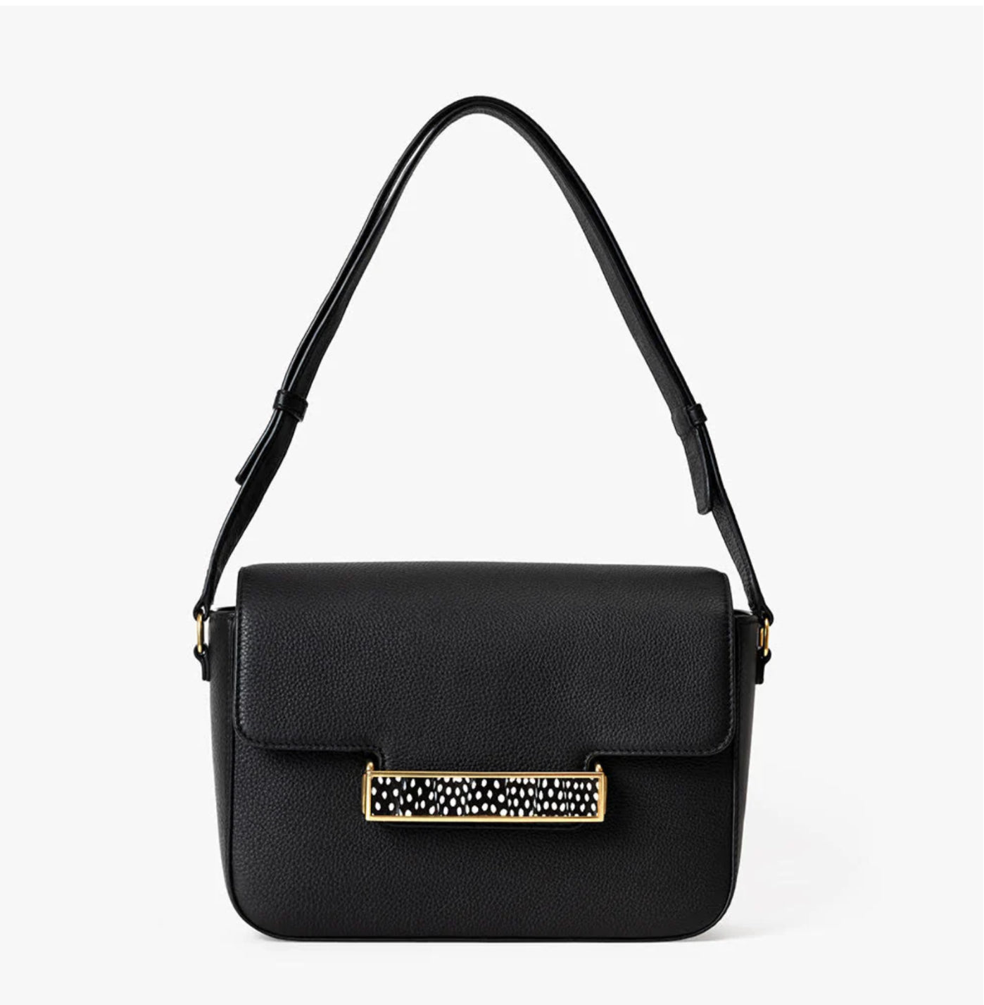 Brackish Oxford Crossbody Bag in Black-Guinea