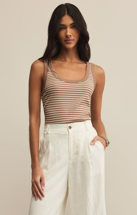 Z Supply Elin Striped Rib Tank