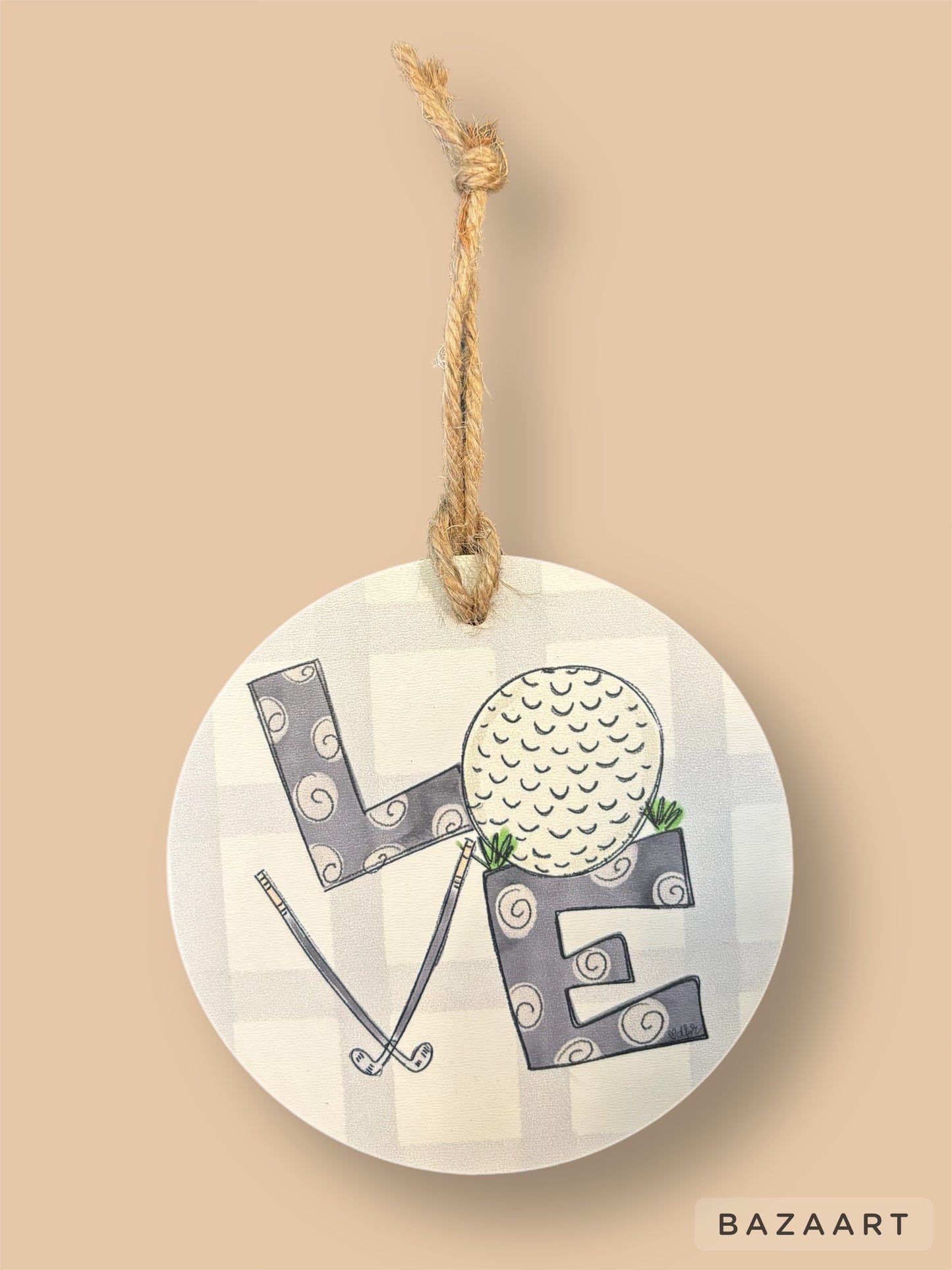 DBR Love Golf Ornament