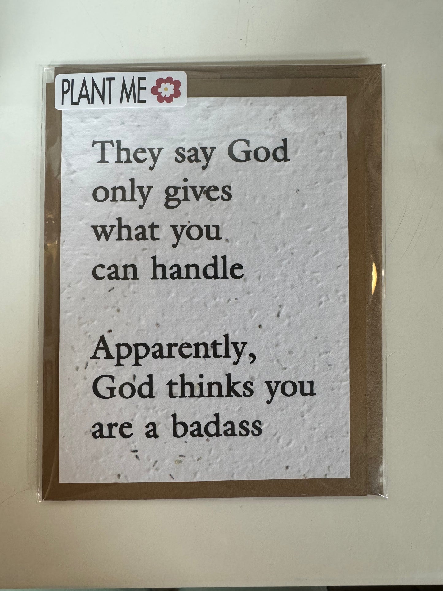 White Seed Paper they say God only gives what you can handle
