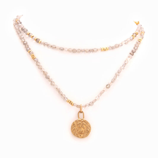 T&T Neutrally Beautiful Beaded Long Necklace