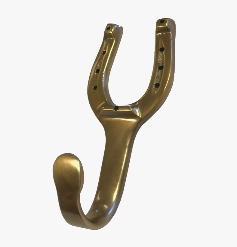 Antiqued Brass Horse Shoe Hook Hanger