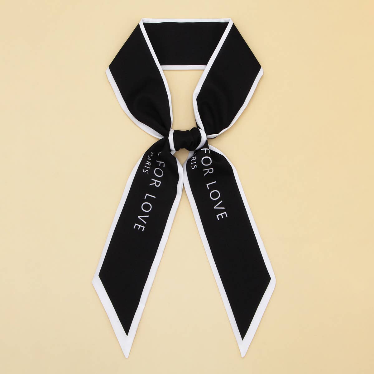 Elegant Floral Scarf - Hair Ribbon & Bag Accessory_CWASC0073