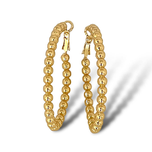 Gold Ball Hoops
