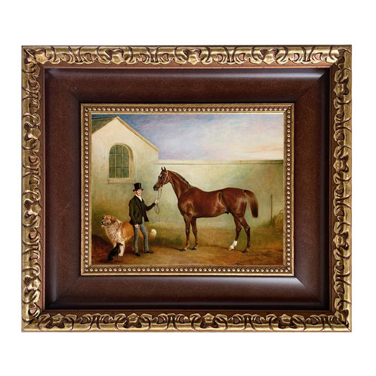 Ashton Being Held Framed Canvas Print Wall Art Decor