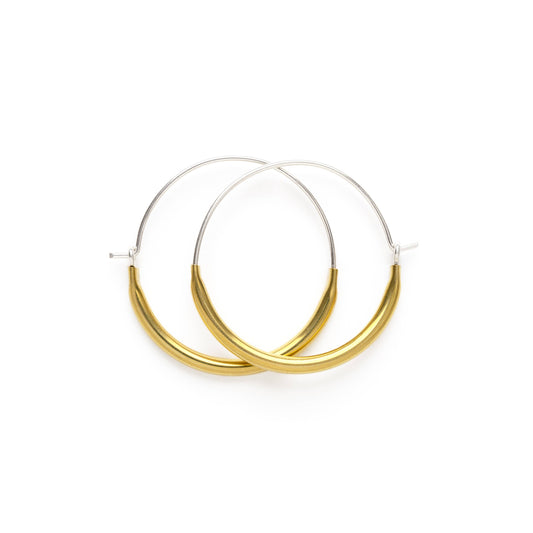 Tube Hoops- Brass- Small