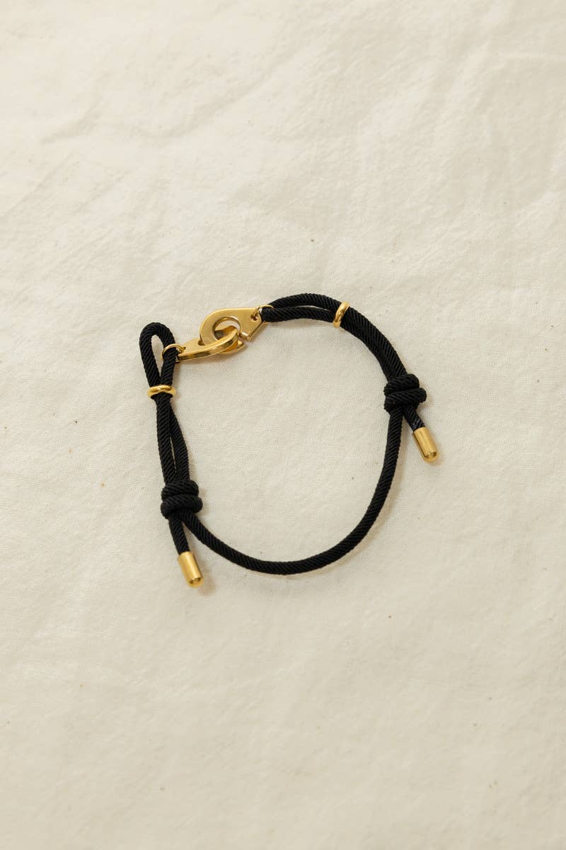 Adjustable Lucky Hook Cord Bracelet