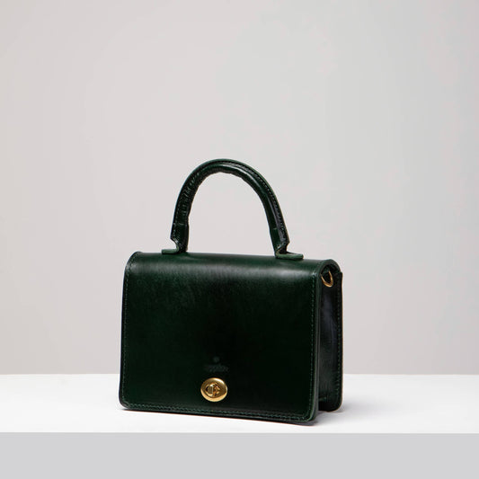 Turn-Loc Mini Satchel - Hunter Green