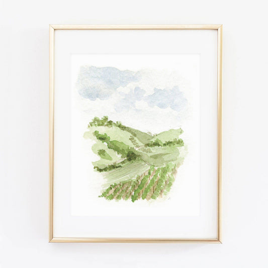 Vineyard art print