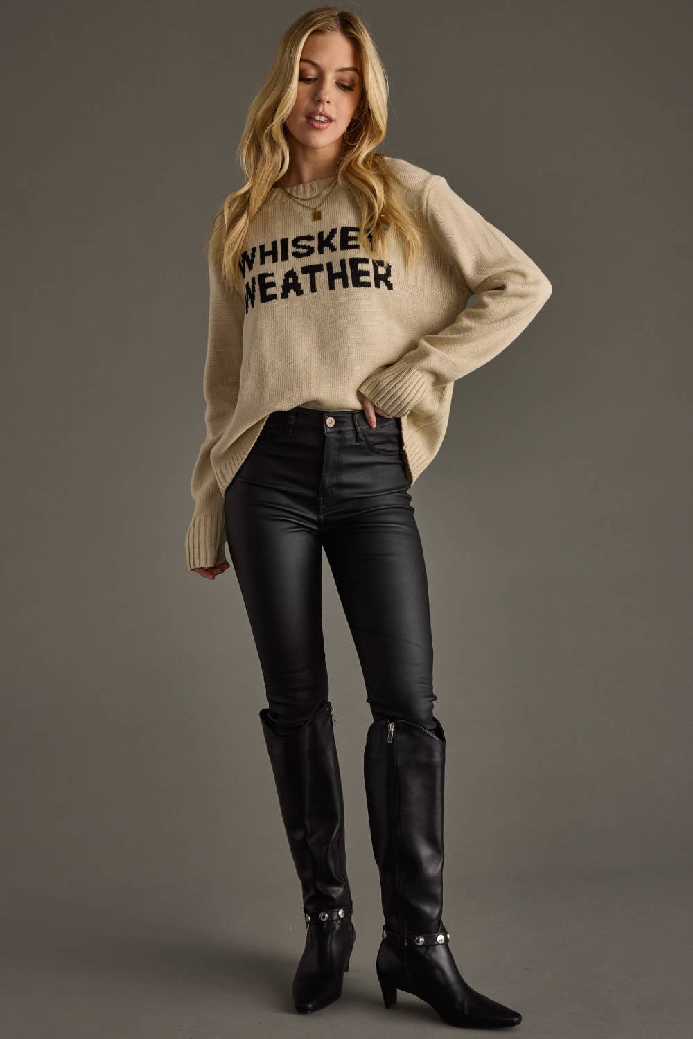 Lt. Tan Whiskey Weather Sweater*