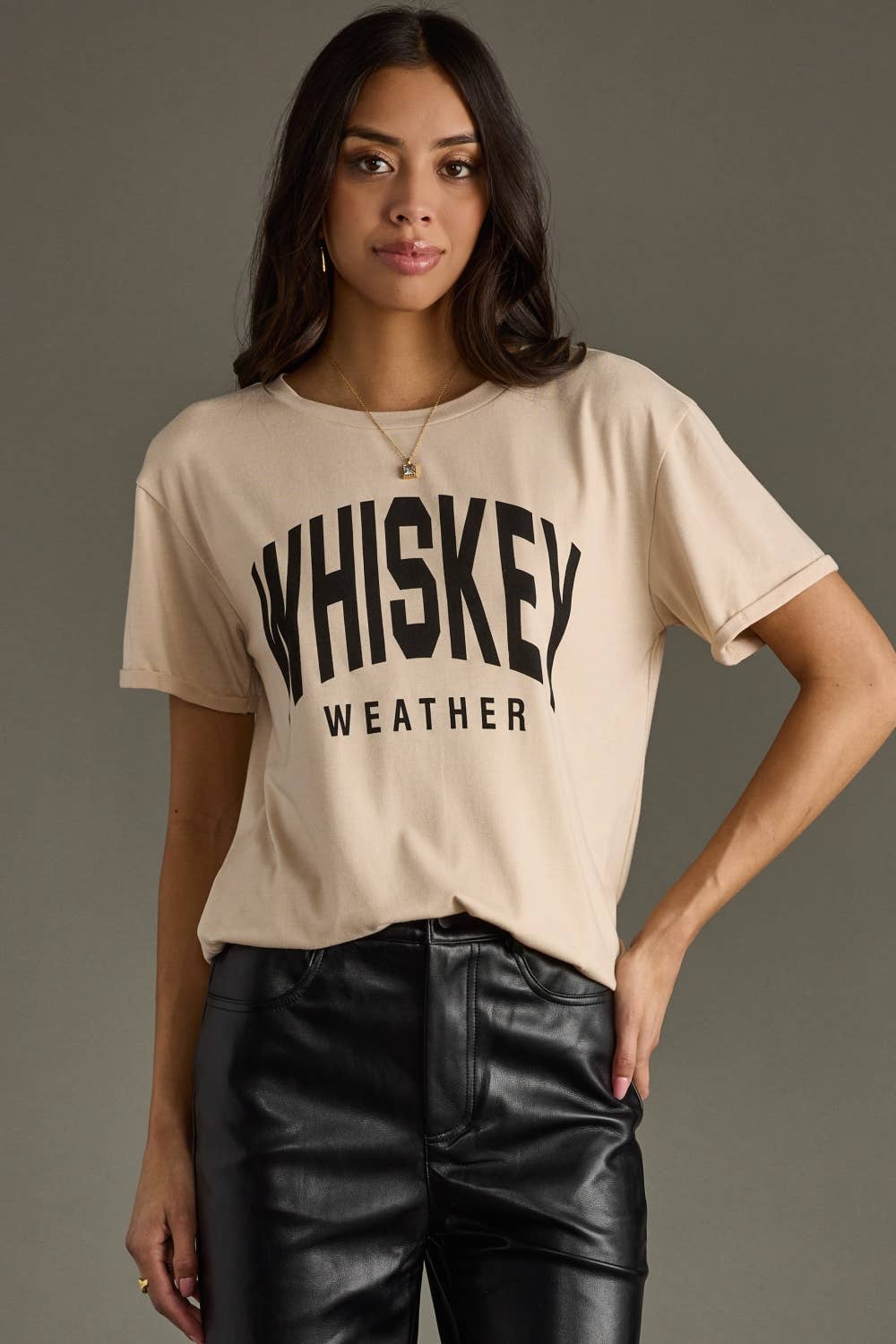 Tan Whiskey Weather Tee*
