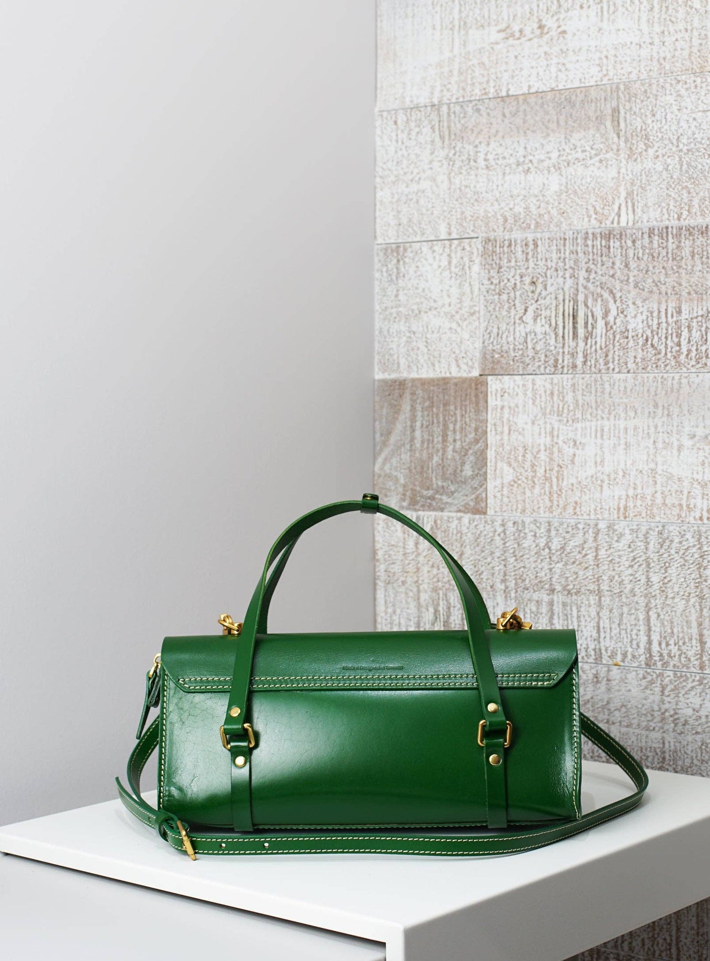 Vive 2.0 Classic Baguette Satchel- Pine Green