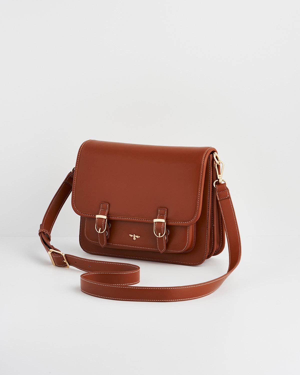 Into the Woods Tan Classic Satchel