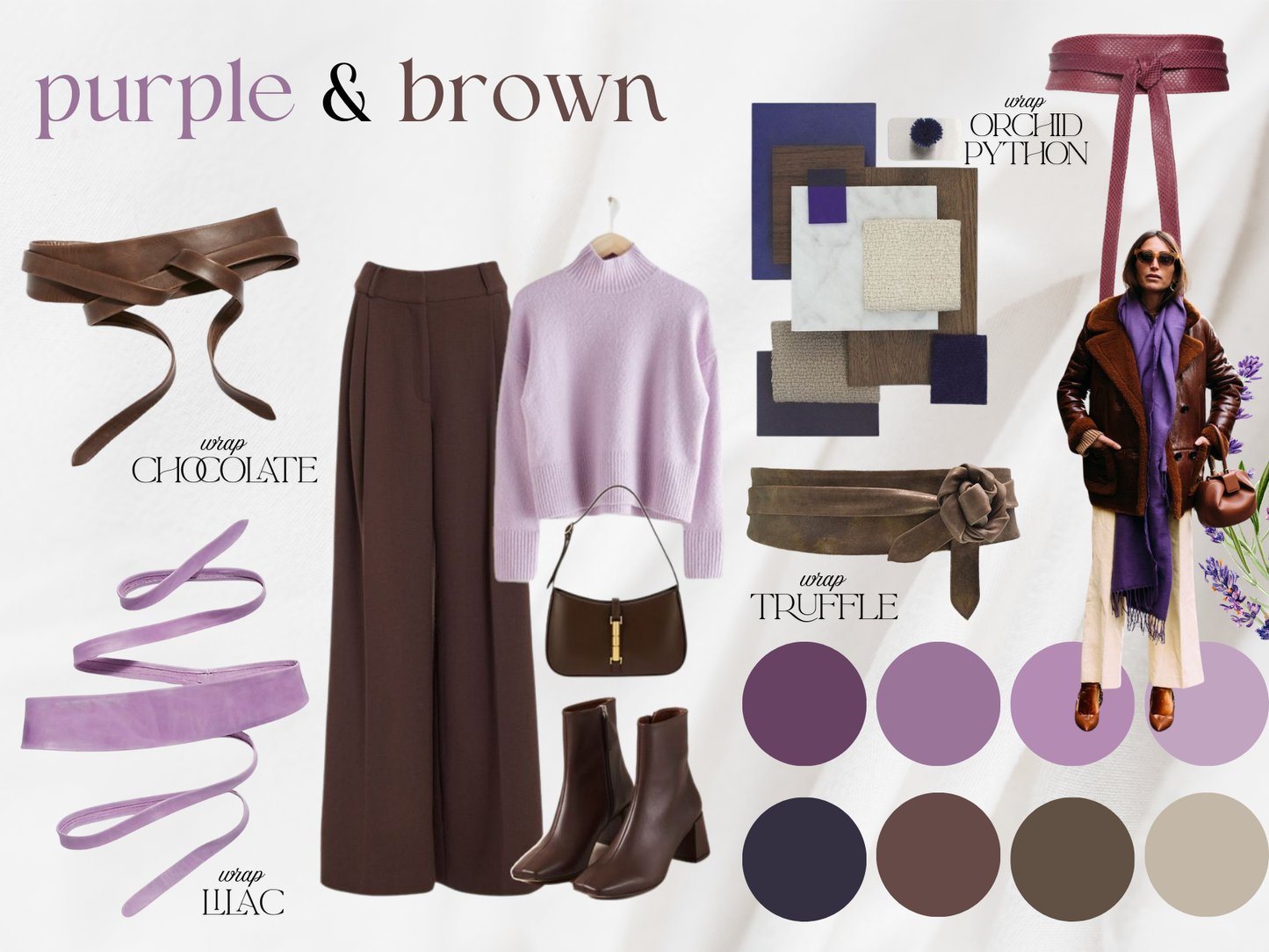 Wrap Belt - Chocolate - OS