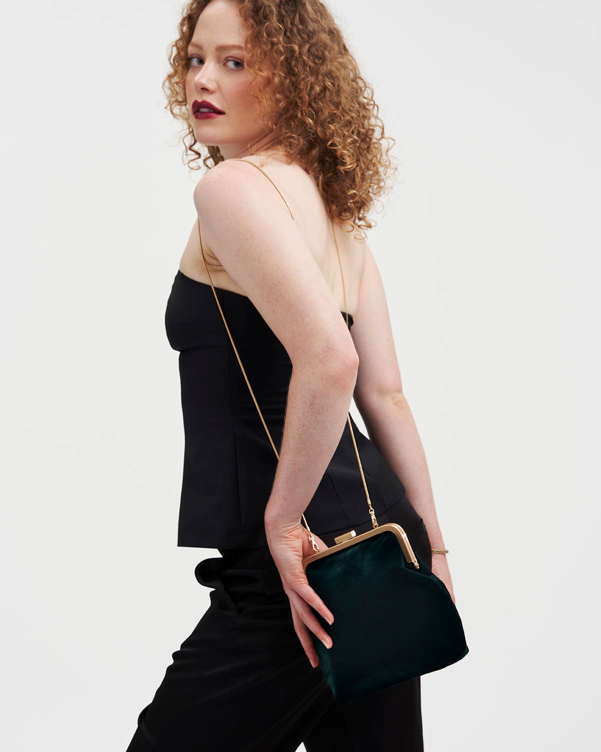 Into The Woods Green Clutch Bag