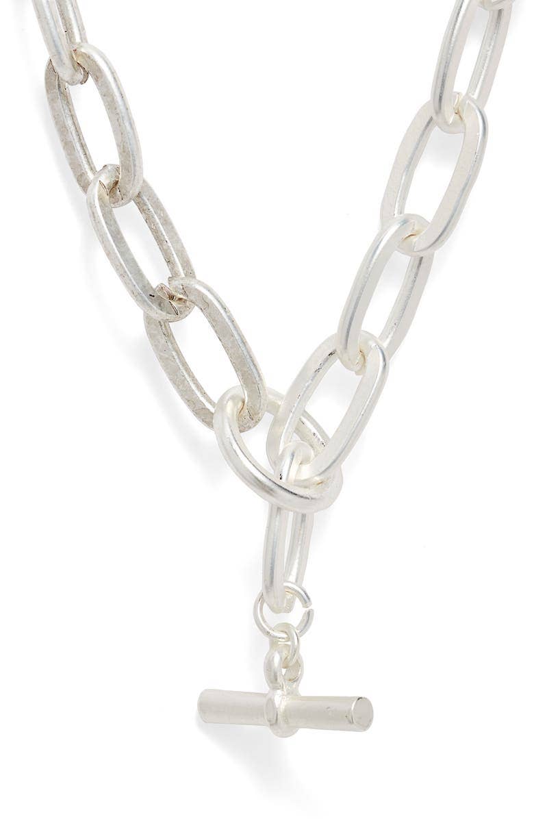 Bold Thick Link Long Chain Necklace