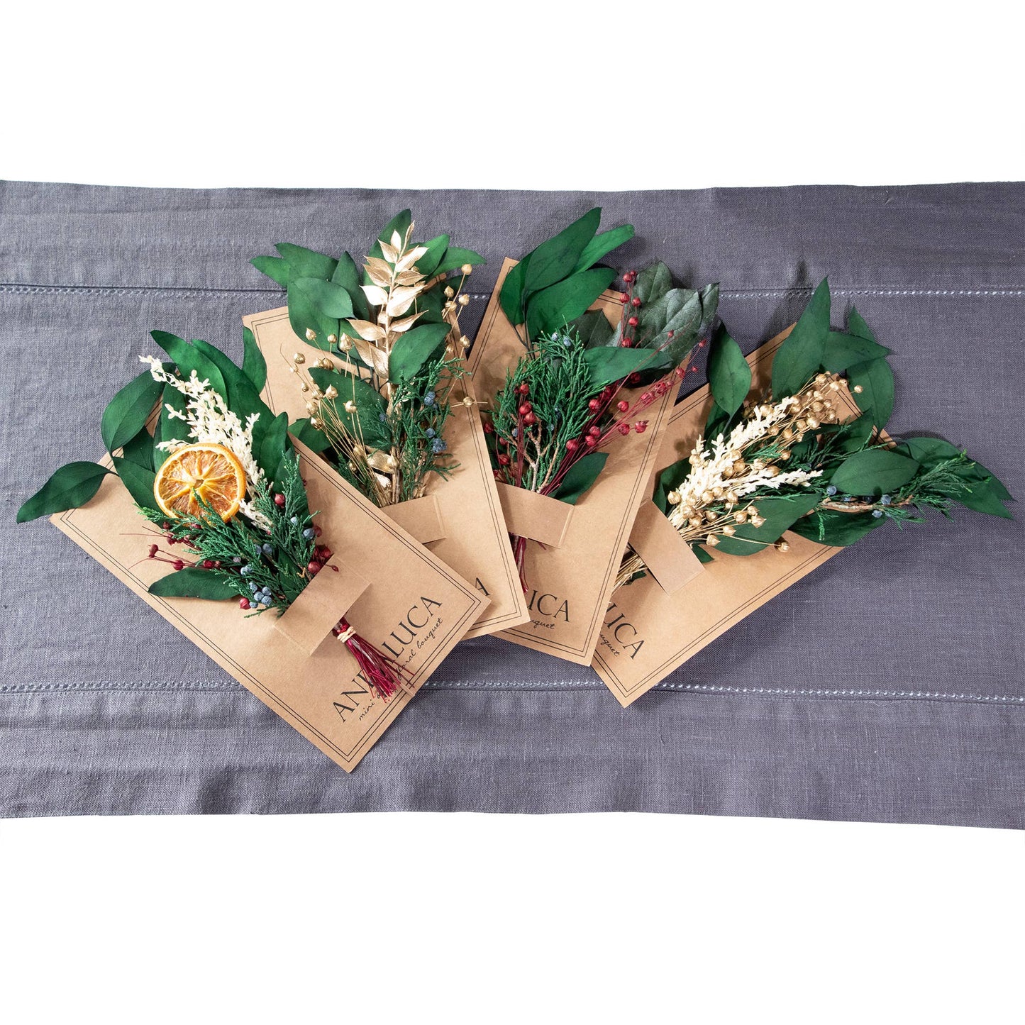 Winter Ruscus Mini Bouquet #101