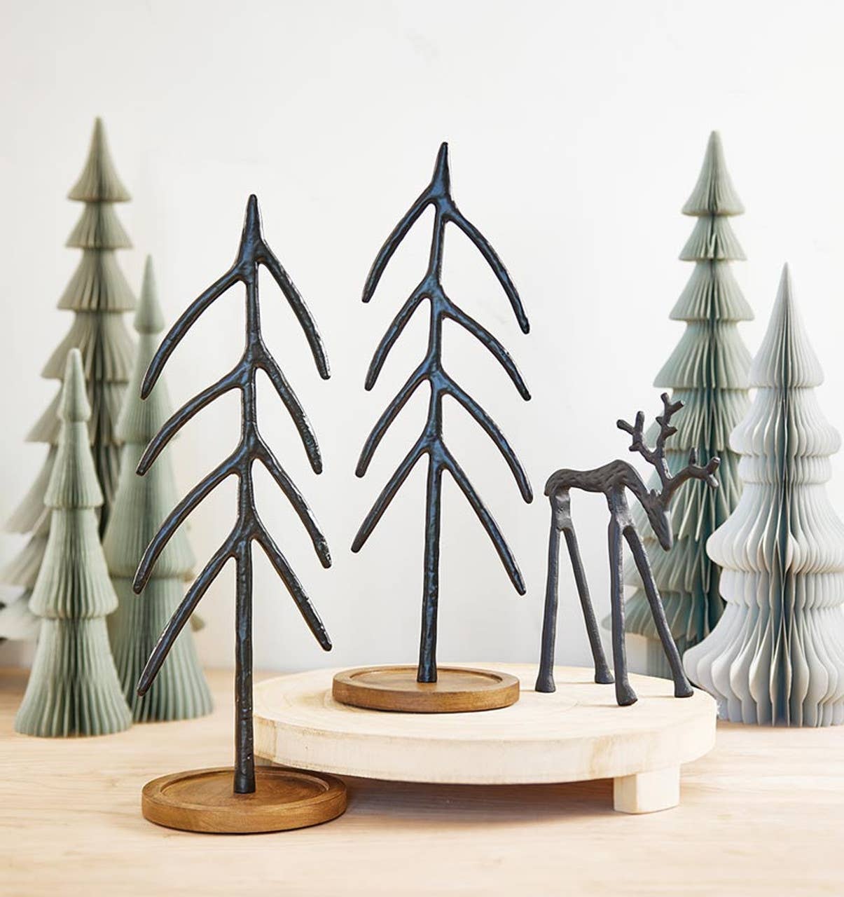 Black Iron Deers - Set of 2