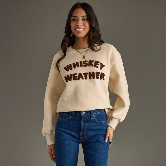 Beige Whiskey Weather Sweatshirt