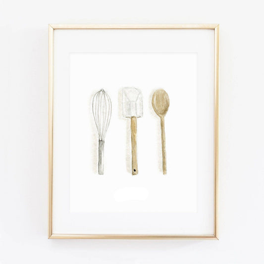 Utensils art print