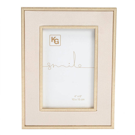 Kiera Grace Aida Frame in Cream Velvet with Gold Trim