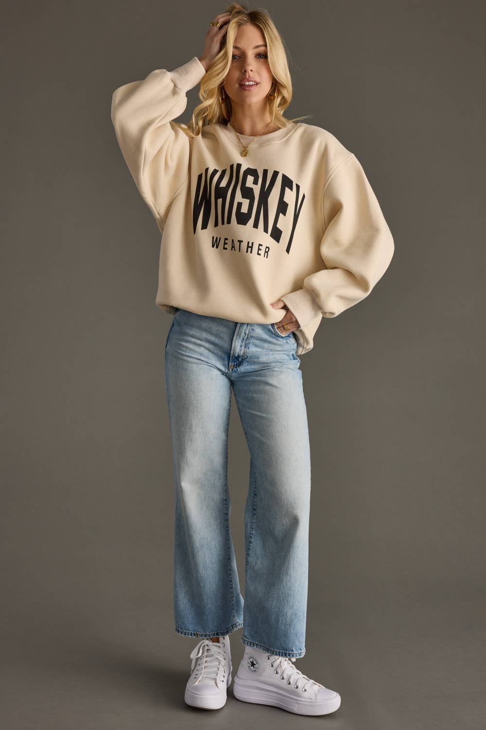 Tan Whiskey Weather Sweatshirt*