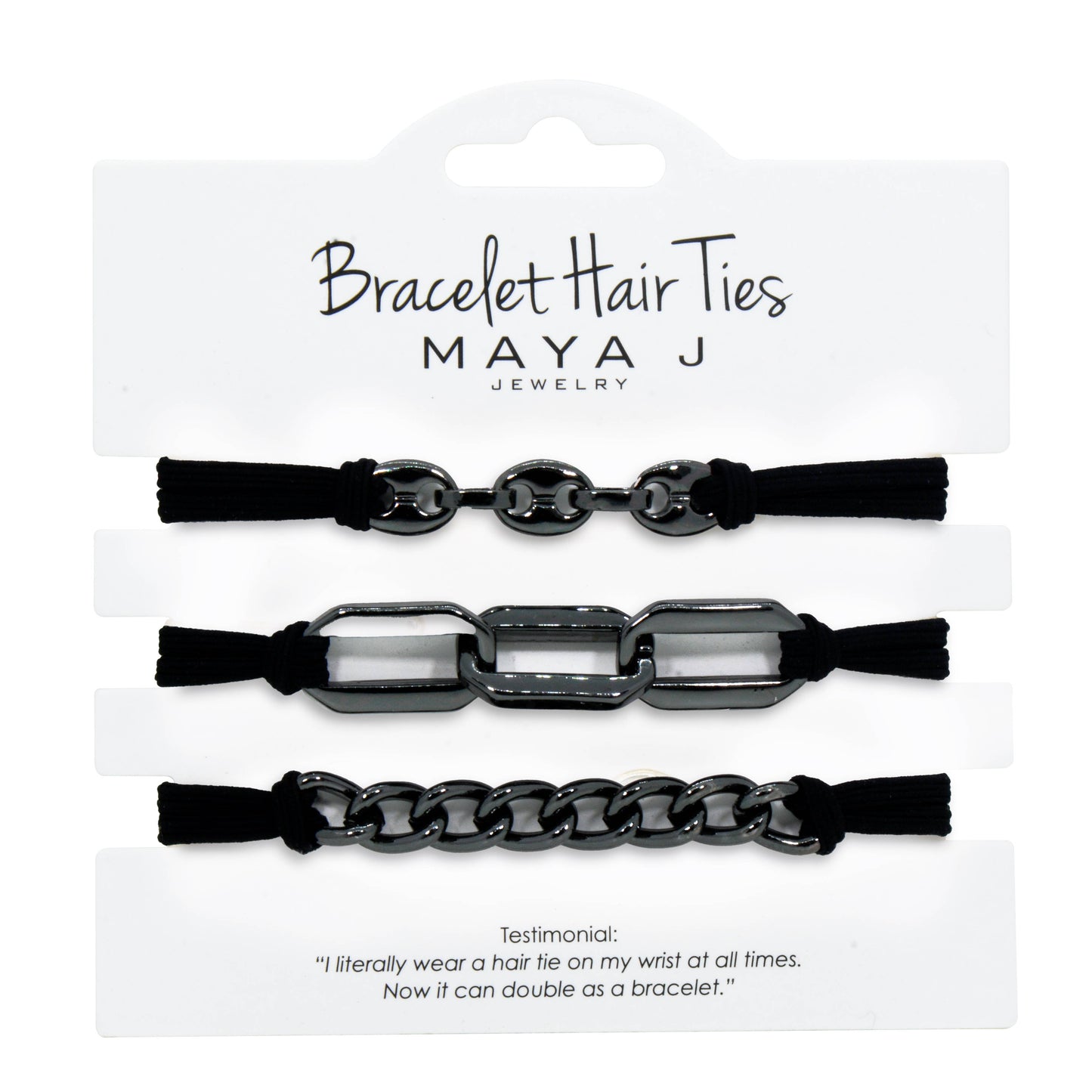 2-in-1 Bracelet Hair Tie Sets - Classic