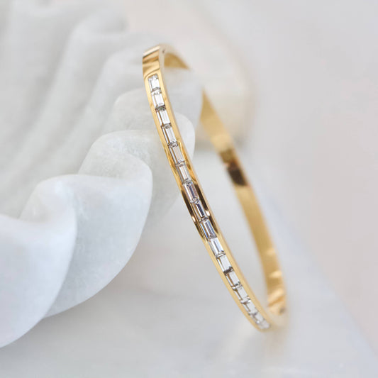 Zircon Bangle Bracelet  - Waterproof