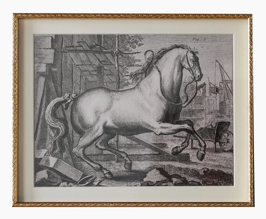 Chesham Horse  - English Countryside Horse and Barn, Fig. 6, 10x8