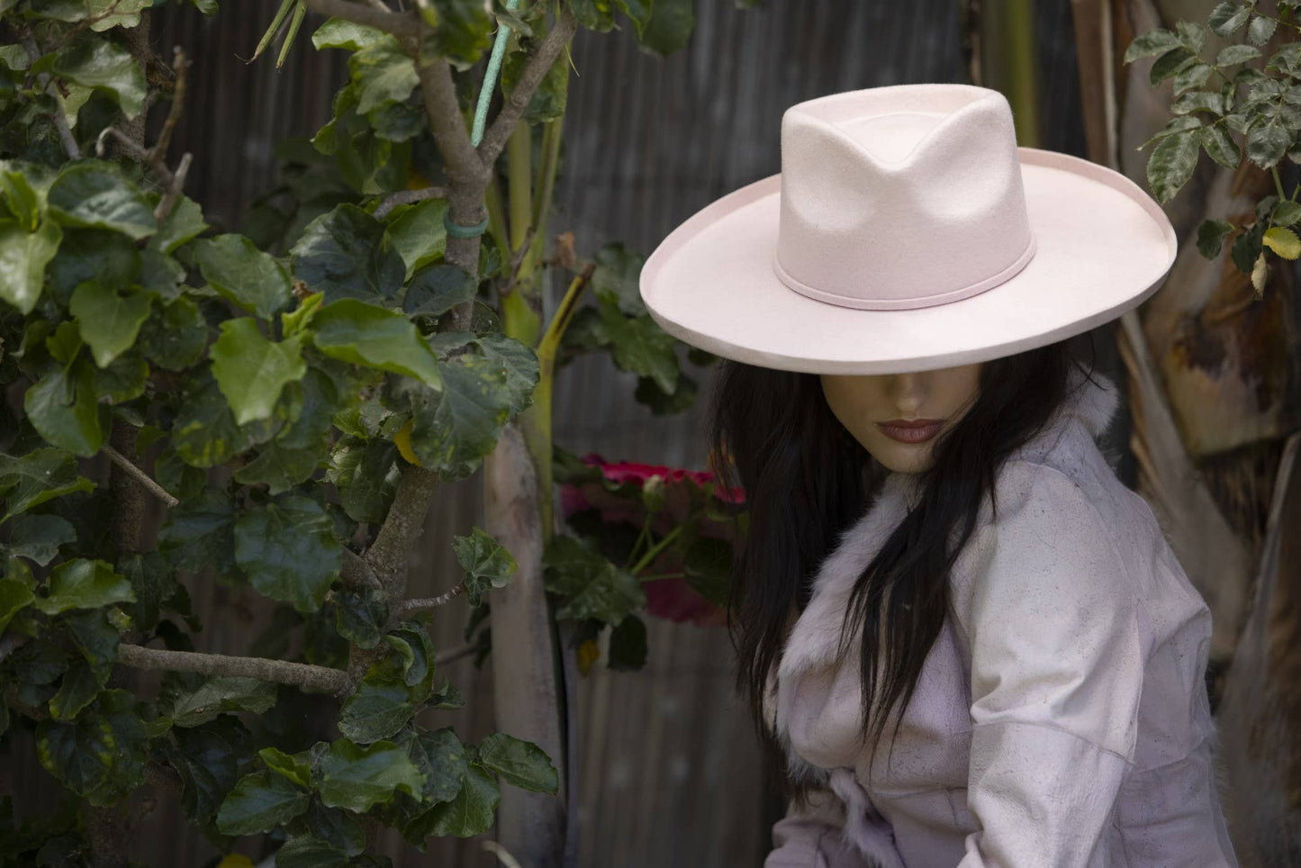 Shannon Wool Felt Adjustable Wide Brim Hat