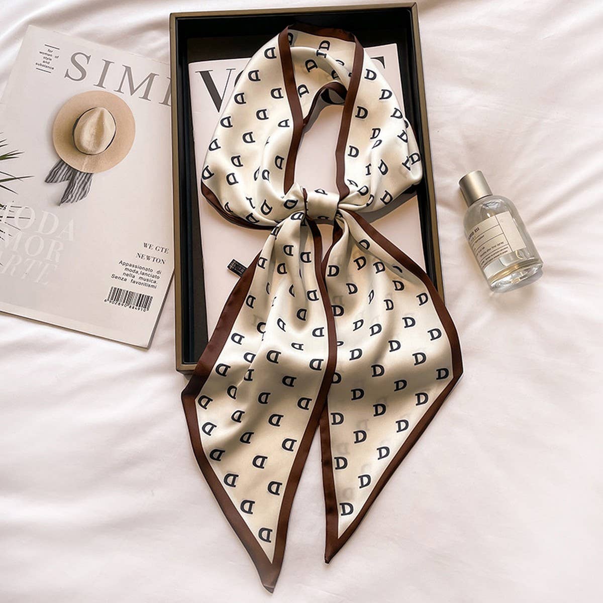 Women’s Long Silk Scarf – Stylish Neck Accessory_CWASC03144