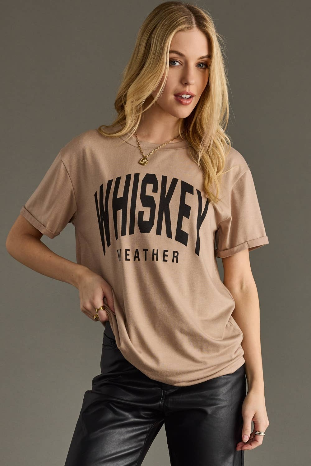 Light Brown Whiskey Weather Tee*