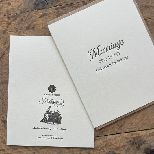 Marriage Fuckery Card