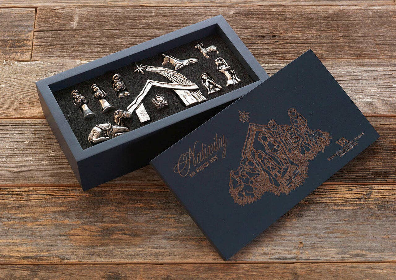 Mini Nativity 10-Piece Boxed Set