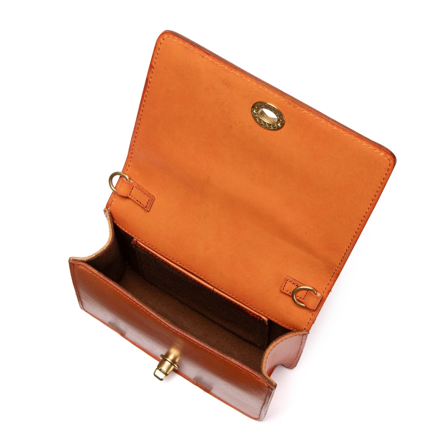 Turn-Loc Mini Satchel - Tan