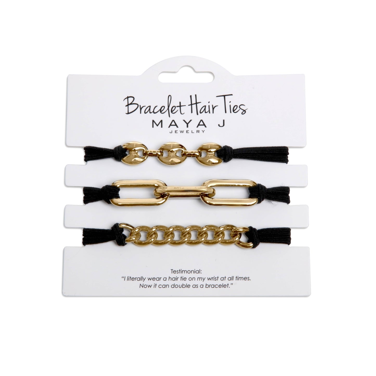 2-in-1 Bracelet Hair Tie Sets - Classic