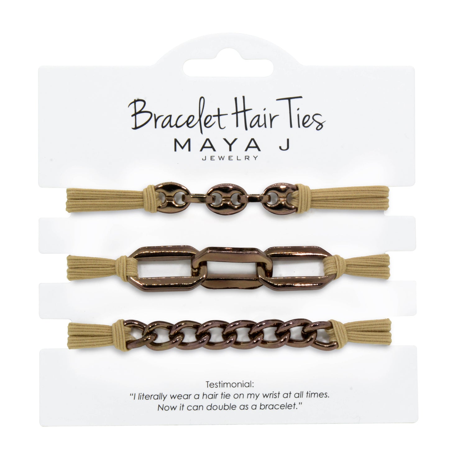 2-in-1 Bracelet Hair Tie Sets - Classic