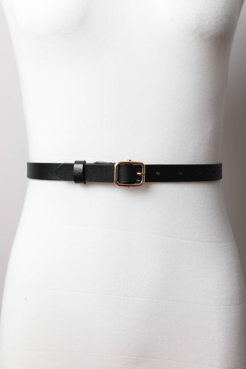 Versatile Skinny Leather Belt – Perfect for Any Outfit 💫