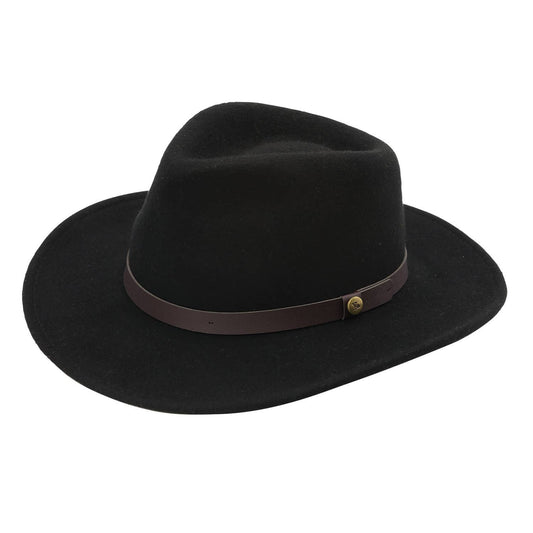 Sherpa Wool Felt Crushable Packable Fedora Hat