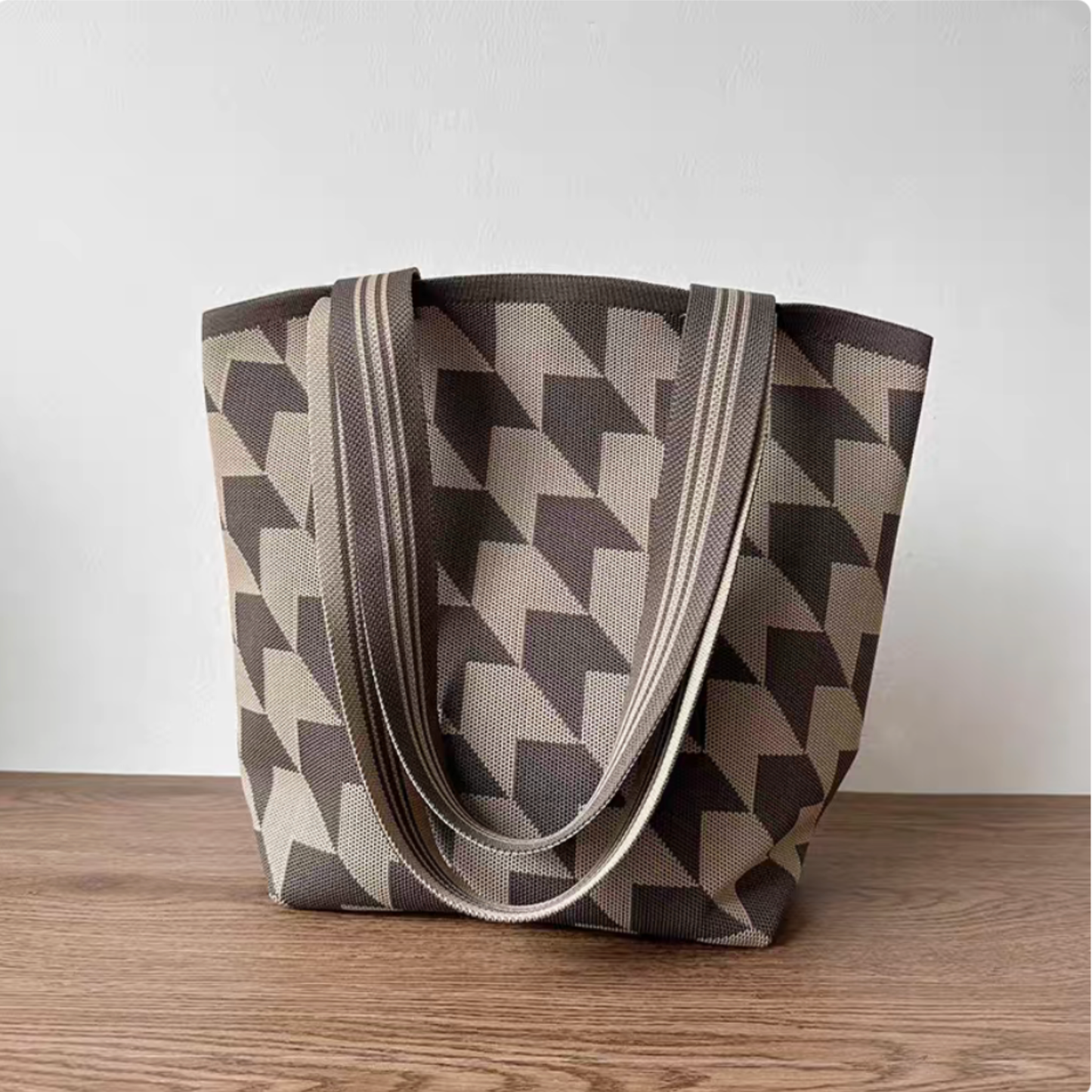 Stylish Knitted Tote Bag- Lightweight  Foldable Shopping Bag