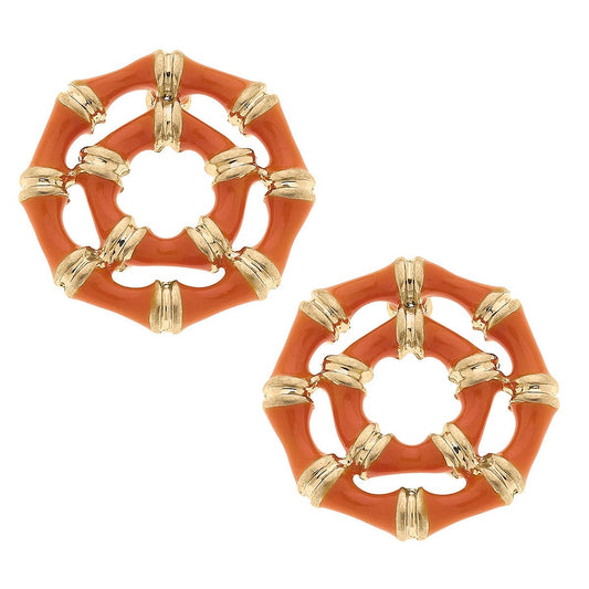 Lilly Bamboo Stud Earrings