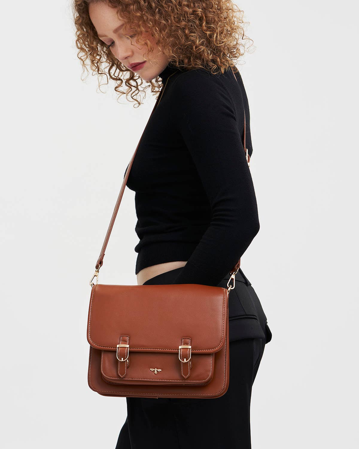 Into the Woods Tan Classic Satchel