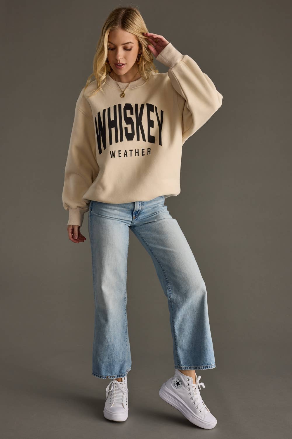 Tan Whiskey Weather Sweatshirt*